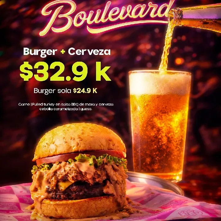 burger boulevard + cerveza